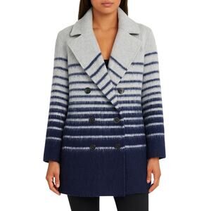 Avec Les Filles NWT Grey Wool-Blend Ombre Oversized Coat Women’s XL